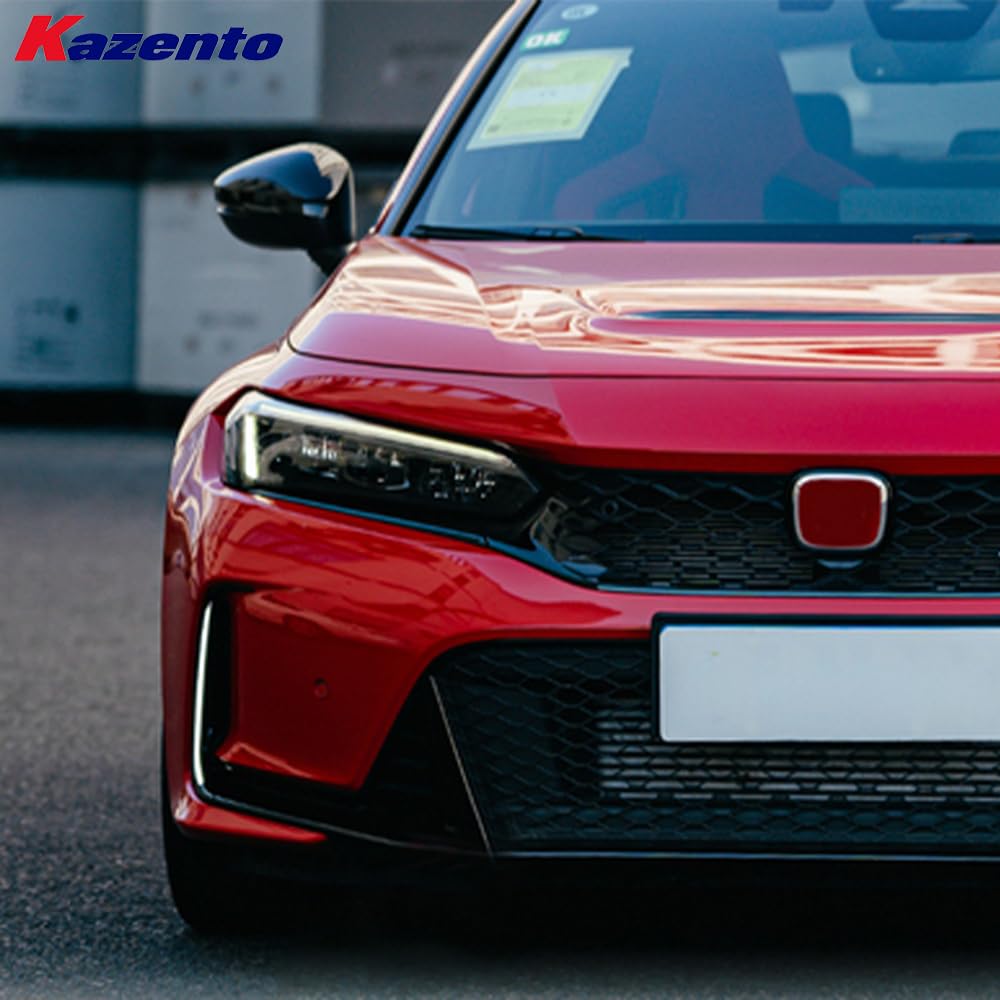 Kazento For Honda Civic Type R FL5 2023-24 ABS OE Style Front Bumper LED DRL (white) - Kazento Carbon Parts