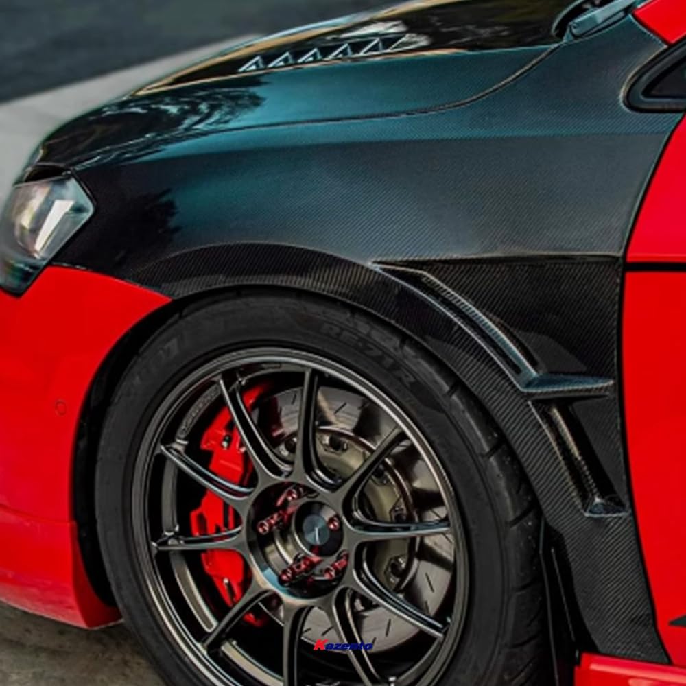 For VW Golf MK7 GTI TSI R Carbon Fiber Vented Fender Replacement - Kazento Carbon Parts