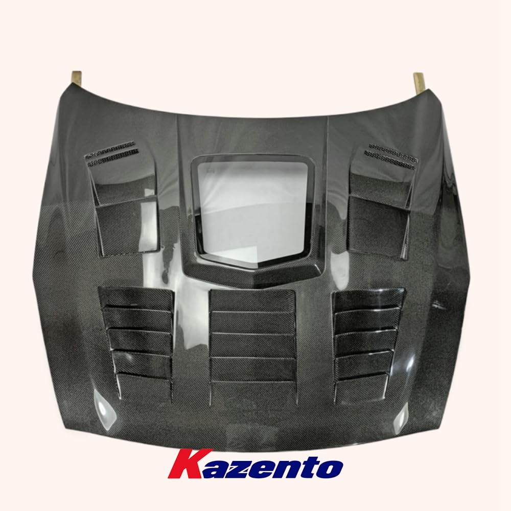 Kazento USA Shipping For Nissan GTR R35 CBA DBA CLR Style Vented Clear Glass Carbon Fiber Front Hood - Kazento Carbon Parts