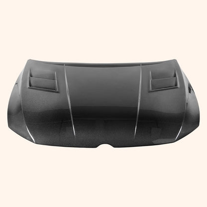 Kazento For VW Golf 8 R GTI Hatchback 2019-24 Carbon KZ Style Front Vented Cooling Hood - Kazento Carbon Parts