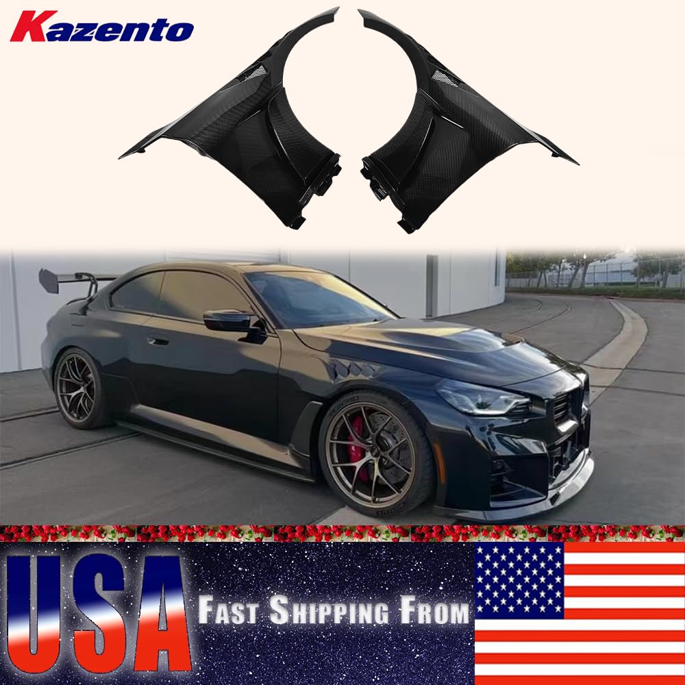 Kazento USA Shipping For BMW M2 G87 2023+ AP Style Vented Front Bumper Fender Dry Carbon Fiber - Kazento Carbon Parts