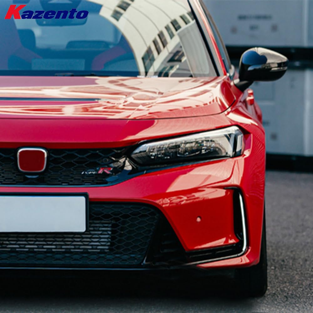 Kazento For Honda Civic Type R FL5 2023-24 ABS OE Style Front Bumper LED DRL (white) - Kazento Carbon Parts