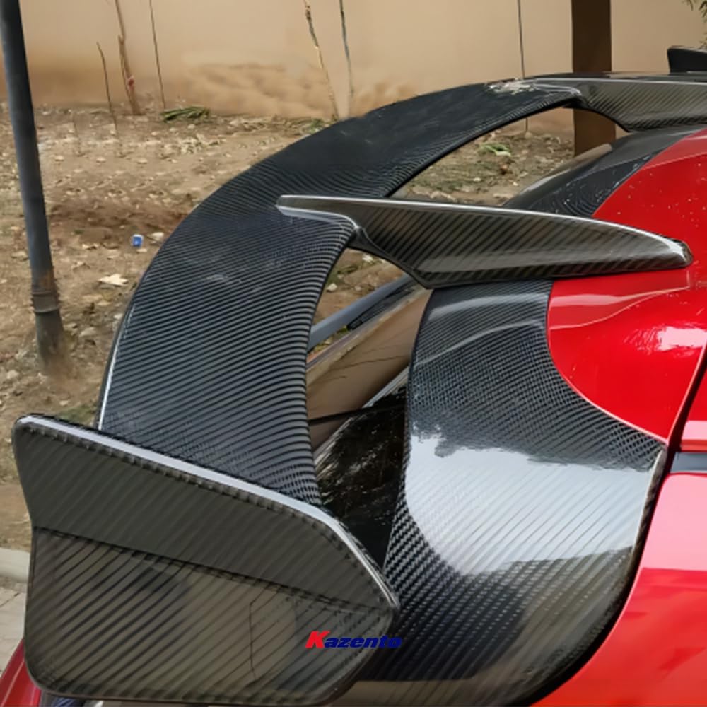 Kazento For GOLF 7 7.5 8 Mazda 3 Axela GRB Corolla Yaris (Hatchback) Carbon Roof Spoiler - Kazento Carbon Parts