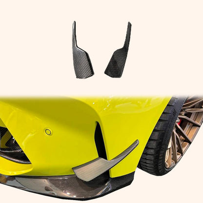 Kazento For BMW M3 G80 G81 M4 G82 G83 2020-24 Carbon 3DRT Style Front Bumper Canard - Kazento Carbon Parts