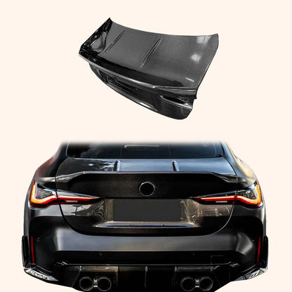 Kazento For BMW M4 G82 2020-24 2 Door Coupe Ducktail Type Rear Carbon Trunk Boot Lid - Kazento Carbon Parts