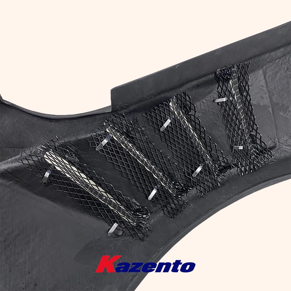 Kazento For Honda Civic Type R FL5 KZ Style Honeycomb Carbon Cooling Vented Front Fender - Kazento Carbon Parts