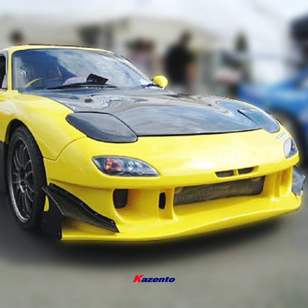 Kazento For Mazda Rx7 Fd3S Oem Headlight Covers (2Pcs) Carbon Fiber Front Head Light Lamp Covers - Kazento Carbon Parts
