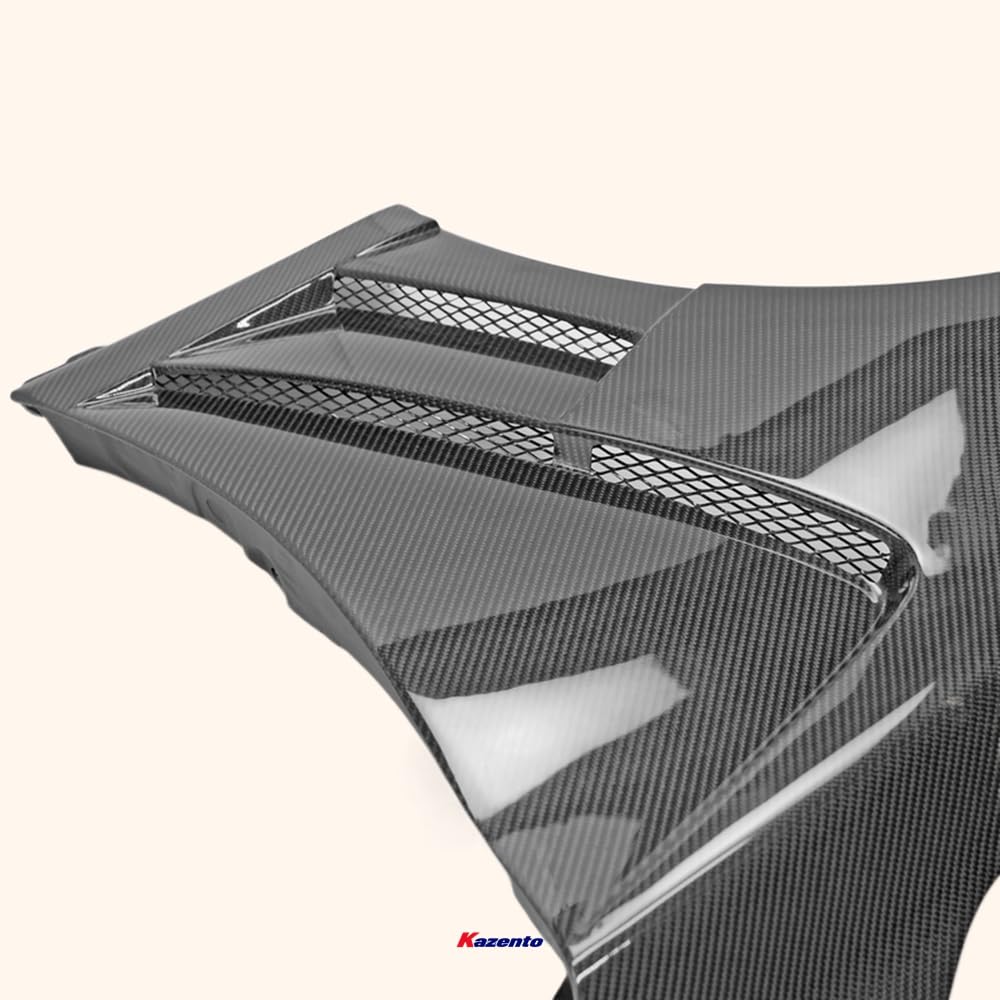 Kazento For Infiniti Q50 V37 Epa Type 2 Front Vented Fender (No Upper Vent) Carbon Fiber - Kazento Carbon Parts
