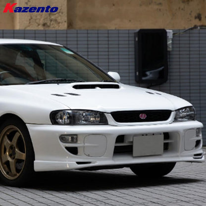 Kazento For Subaru Impreza GC GF Sedan WRX STI 1998-00 Carbon Headlight Eyelid Eyebrow - Kazento Carbon Parts