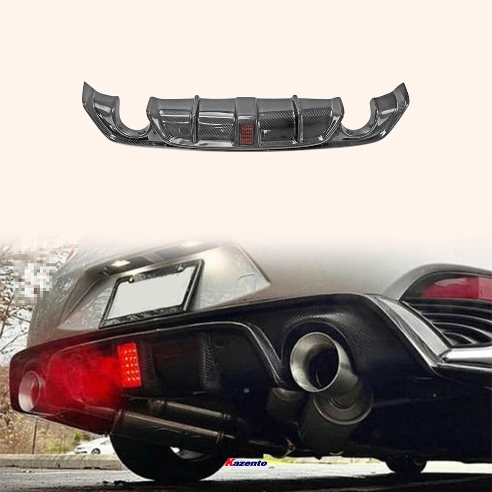 Kazento For Infiniti Q60 CV37 17 onwards V Type Carbon Fiber Rear Bumper Lip Diffuser - Kazento Carbon Parts