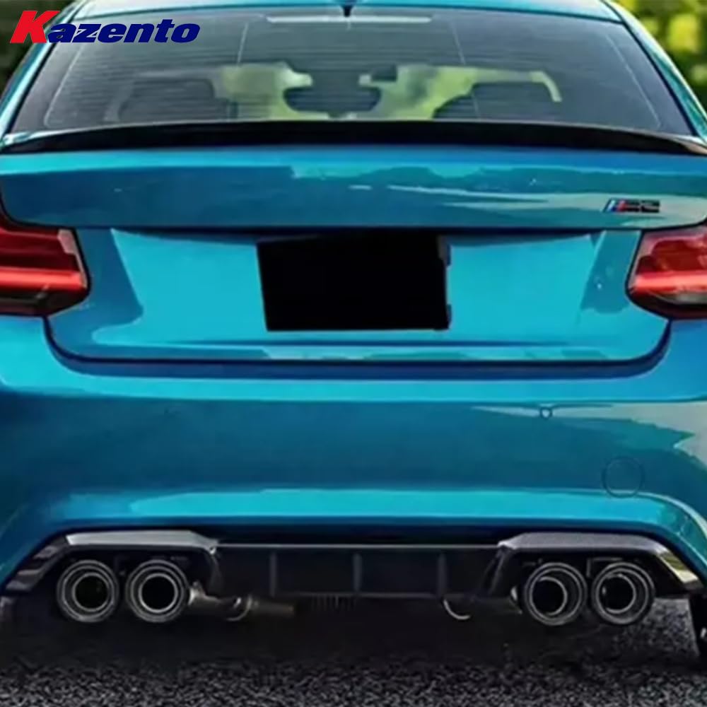 Kazento For BMW M2 F87 Coupe 2016-21 Carbon MP Style Rear Bumper Bottom Diffuser Lip - Kazento Carbon Parts