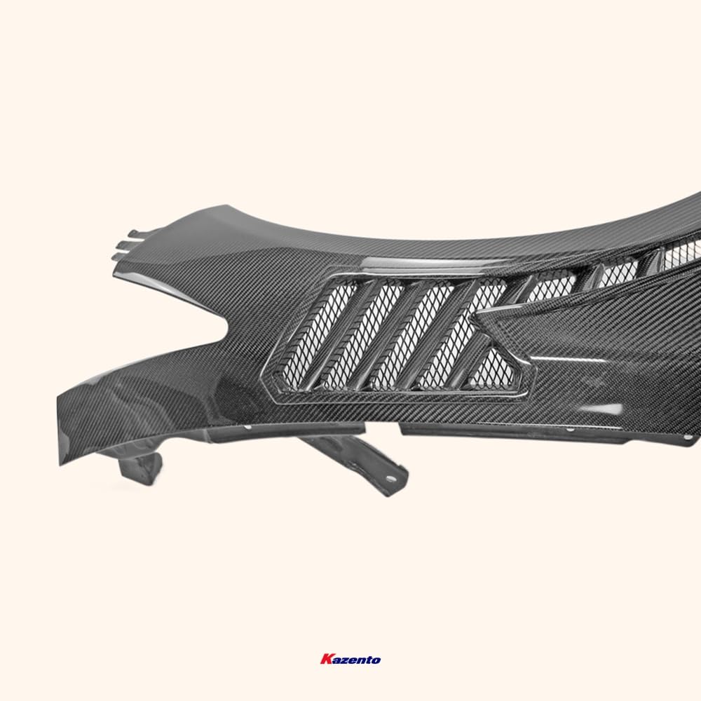 Kazento For Infiniti Q50 V37 Epa Attk Type Front Vented Fender (With Upper Vent) Carbon Fiber - Kazento Carbon Parts