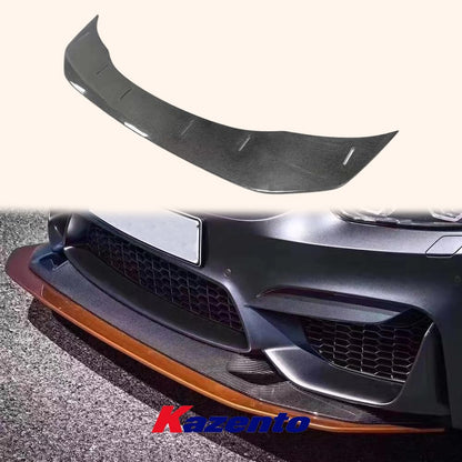 Kazento For BMW 2015-2020 Real F82 M4 Carbon Fiber Front Bumper Lip Splitters 2pcs - Kazento Carbon Parts