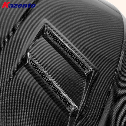 Kazento For VW Golf 8 R GTI Hatchback 2019-24 Carbon KZ Style Front Vented Cooling Hood - Kazento Carbon Parts