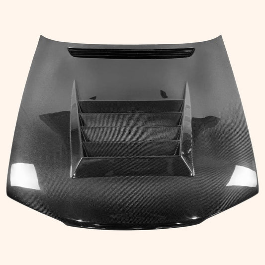 Kazento For Nissan Skyline R32 GTR DM Style Carbon Fiber Front Bumper Hood Bonnet - Kazento Carbon Parts