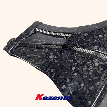 Kazento For Infiniti Q60 KZ Style Carbon Fiber Front Hood Fender Pair - Kazento Carbon Parts