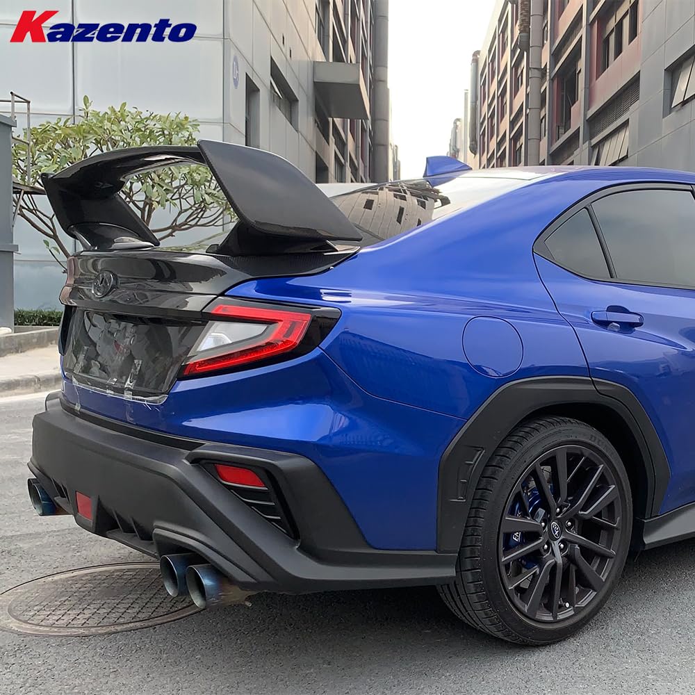 Kazento For Subaru WRX STI S4 VB 2021-24 Carbon Rear Trunk GT Spoiler Wing - Kazento Carbon Parts