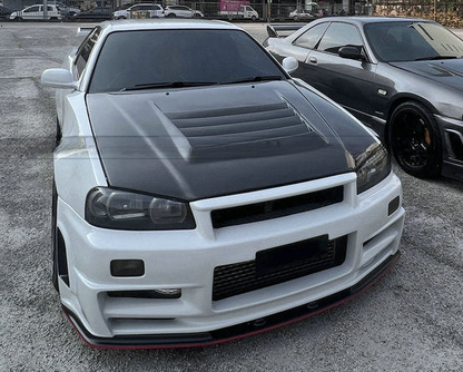 Skyline R34 GTR OEM Front Bumper NS Bottom Lip w/ Undertray 1999-2002