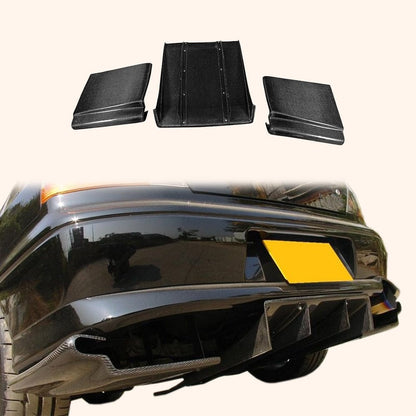 98-07 Mitsubishi Evolution EVO 5 6 7 8 9 Sedan Carbon Rear Diffuser 3pcs