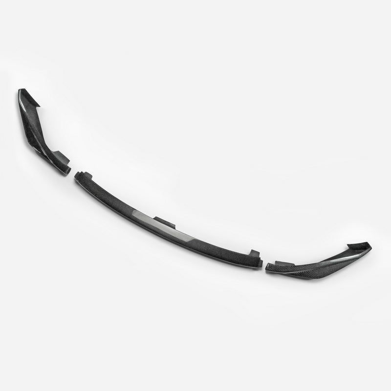 For Nissan 09-12 370Z Z34 Zenki Early Model Jdm Front Bumper Lip Chin Splitter Spoiler 3Pcs (Pre-Facelift) Carbon Fiber Body Kits - Kazento Carbon Parts