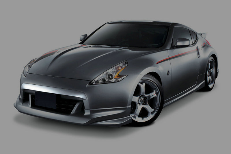 09 onwards Z34 NIS Style Front Bumper Nose Chin Spoiler Fiber Glass (Unpaint) - Kazento Carbon Parts
