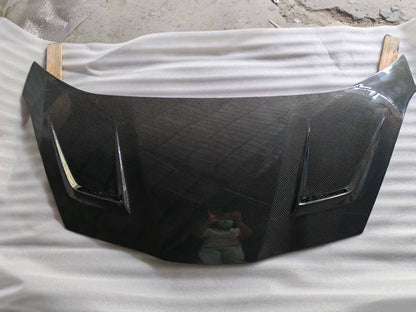 For Honda Fit GE8 V2 Style Front Vented Hood 2008-2014