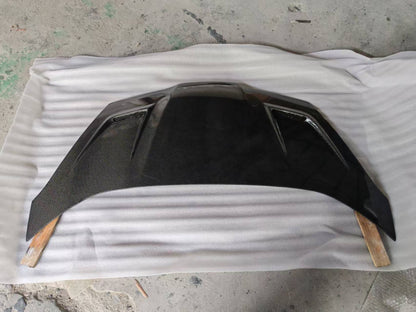 For Honda Fit GE8 V2 Style Front Vented Hood 2008-2014