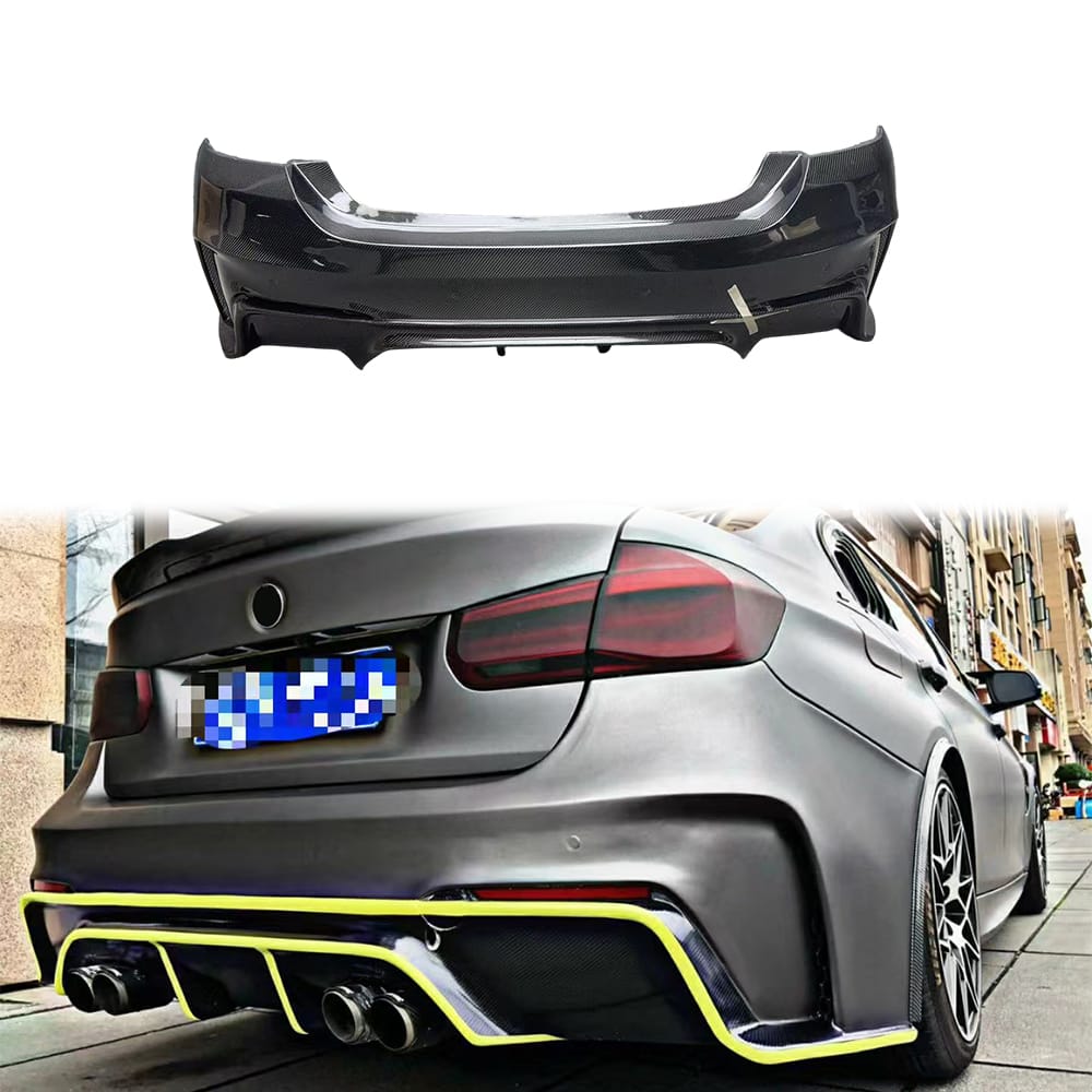 For BMW 3 Series F30 4 Door Sedan 3D Style Rear Bumper 2012-2019
