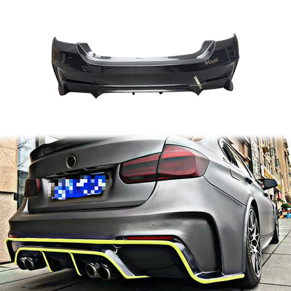 For BMW 3 Series F30 4 Door Sedan 3D Style Rear Bumper 2012-2019