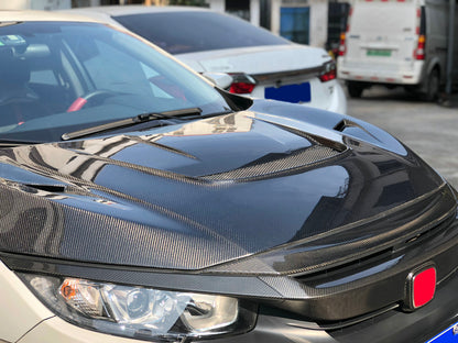 Honda Civic Type-R FK8 VRS Arising Style Vented Bonnet Hoods