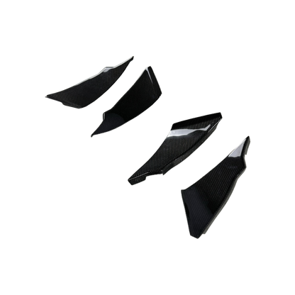 Nissan 350Z Z33 Front Bumper Canard Splitters Addon 4pcs 2003-05