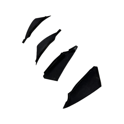 Nissan 350Z Z33 Front Bumper Canard Splitters Addon 4pcs 2003-05