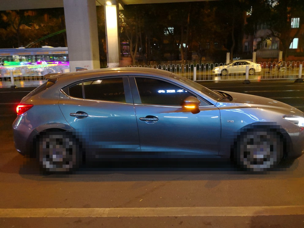 For Mazda 3 Axela 2017-18 5D Hatchback Carbon KZB Rear Roof Spoiler Wing Lip - Kazento Carbon Parts