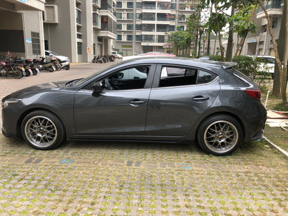 For Mazda 3 Axela 2017-18 5D Hatchback Carbon KZB Rear Roof Spoiler Wing Lip - Kazento Carbon Parts