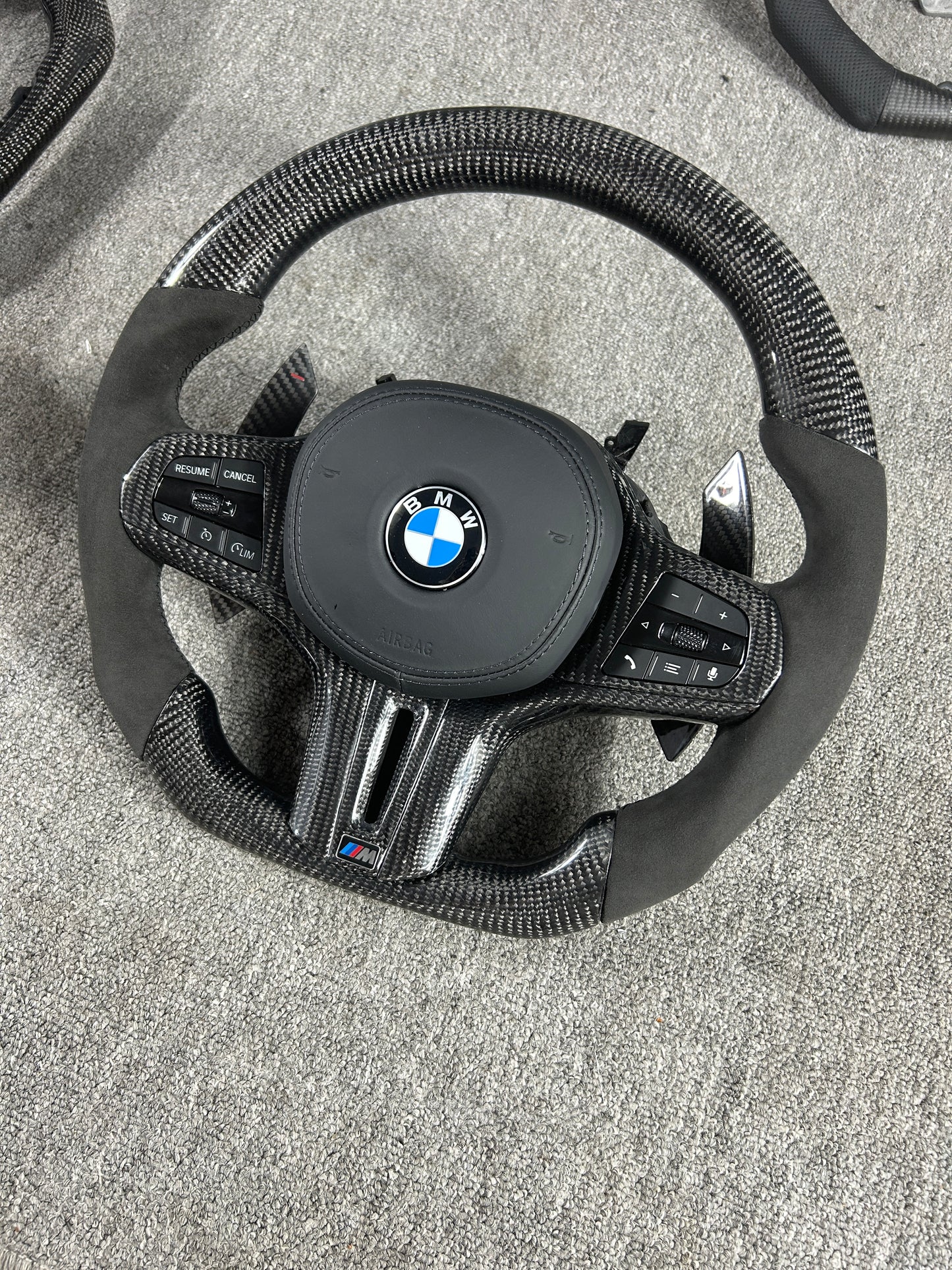 BMW M G30 Carbon Alcantara Steering Wheel+Carbon Cover & Shift Paddle