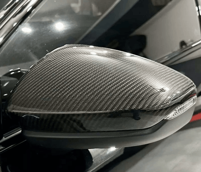 Audi A3 S3 RS3 8Y Carbon Fiber Mirror Caps Replacement 2022-2024