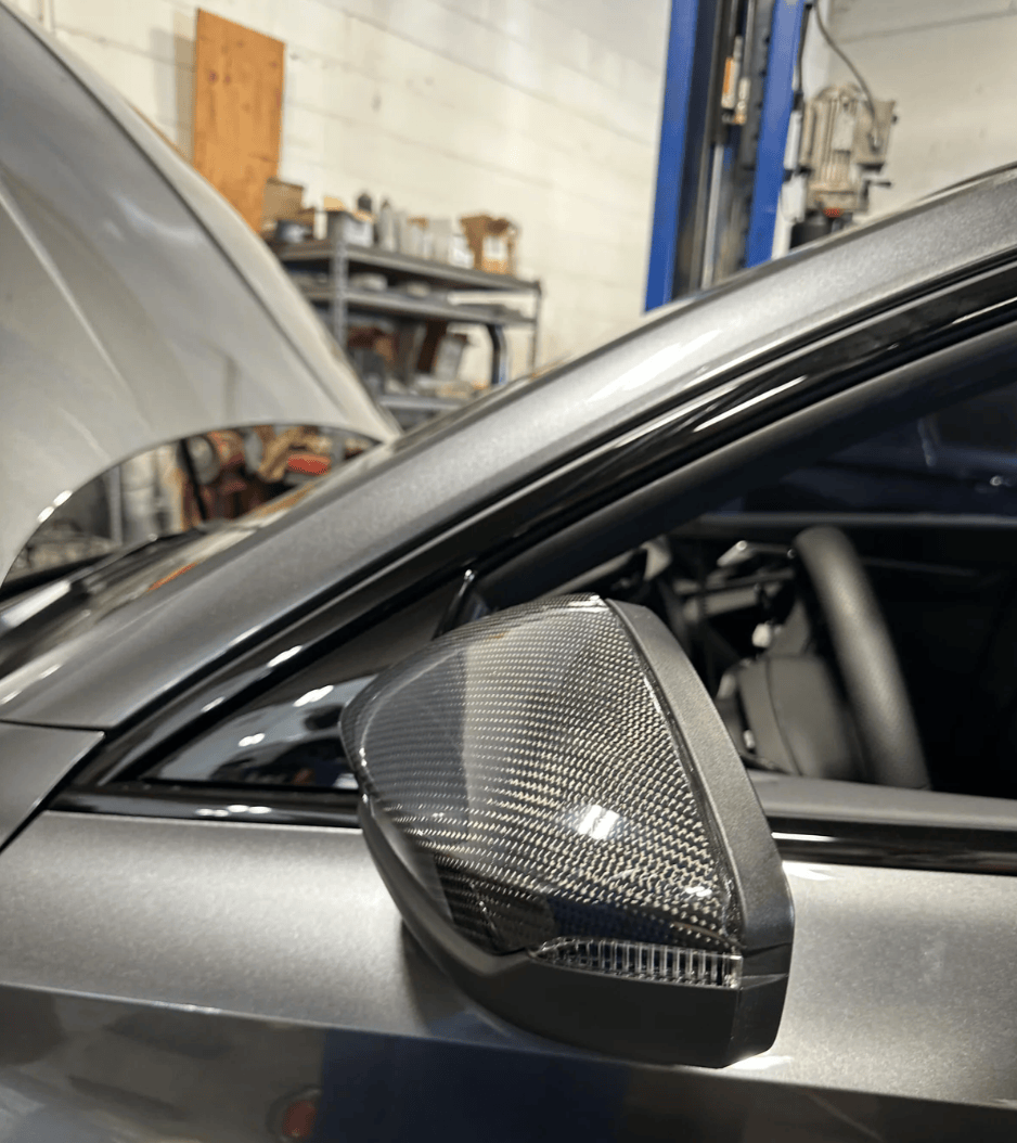 Audi A3 S3 RS3 8Y Carbon Fiber Mirror Caps Replacement 2022-2024