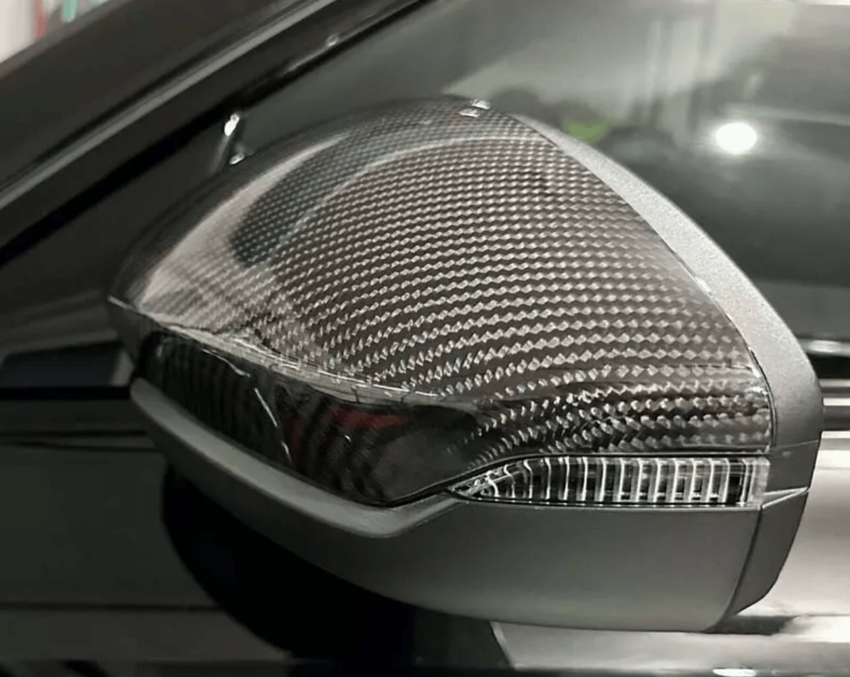 Audi A3 S3 RS3 8Y Carbon Fiber Mirror Caps Replacement 2022-2024