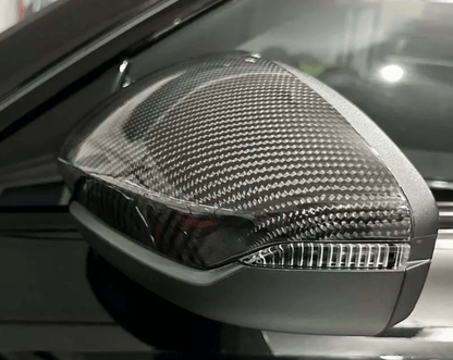 Audi A3 S3 RS3 8Y Carbon Fiber Mirror Caps Replacement 2022-2024