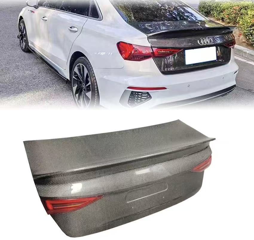Audi A3 S3 RS3 8Y Rear Ducktail Trunk Boot Lid 2020-2025 Kazento Carbon Parts Carbon Fiber RS3-TRUNK-DC-CF