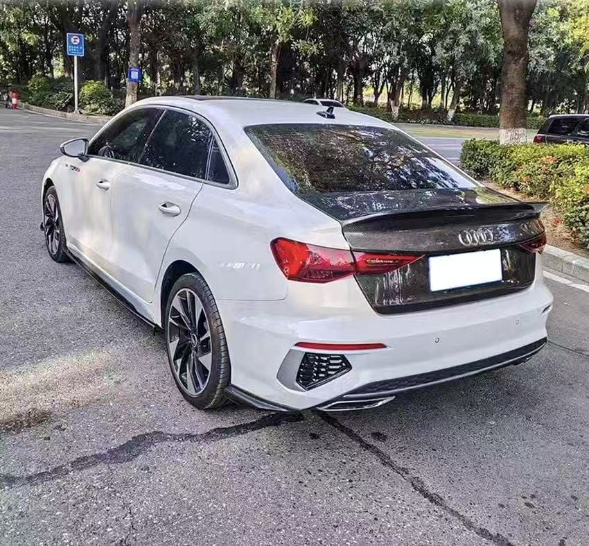 Audi A3 S3 RS3 8Y Rear Ducktail Trunk Boot Lid 2020-2025 Kazento Carbon Parts Carbon Fiber RS3-TRUNK-DC-CF