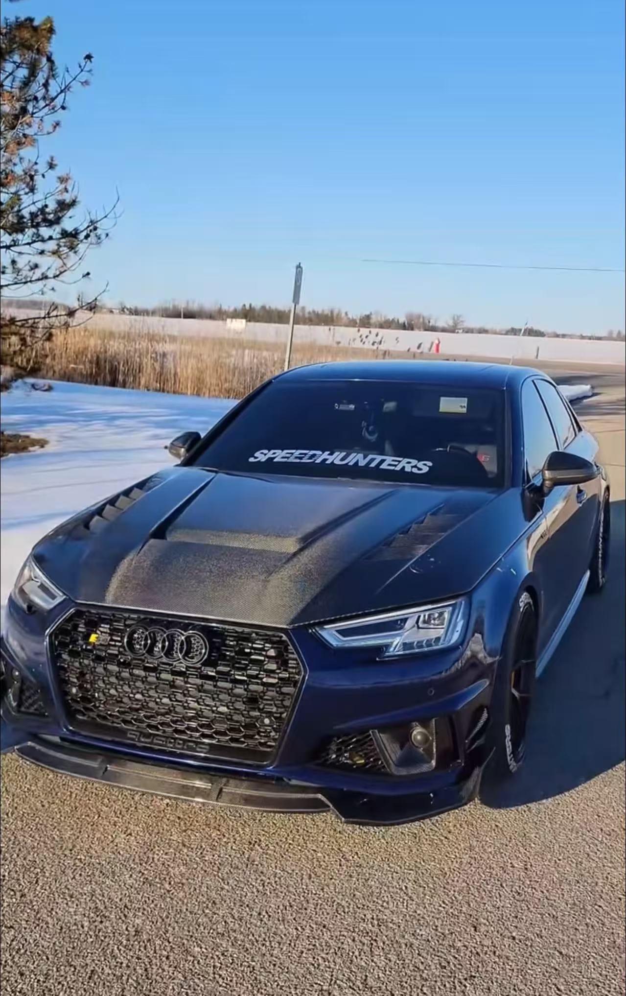 Audi A4 S4 RS4 B9 B9.5 Vented Hood Bonnet 2016-2023