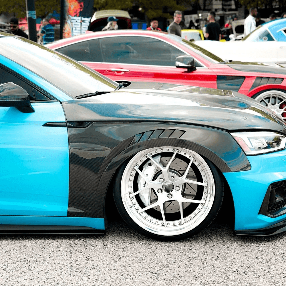 Audi A5 S5 B9 B9.5 Front Vents Fenders 2017-2020 Kazento Carbon Parts Carbon Fiber S5-FF-TD-CF