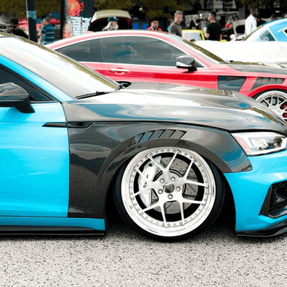 Audi A5 S5 B9 B9.5 Front Vents Fenders 2017-2020 Kazento Carbon Parts Carbon Fiber S5-FF-TD-CF