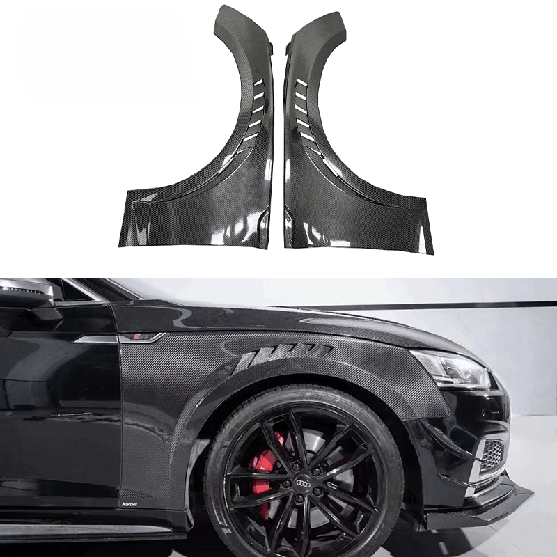 Audi A5 S5 B9 B9.5 Front Vents Fenders 2017-2020 Kazento Carbon Parts Carbon Fiber S5-FF-TD-CF