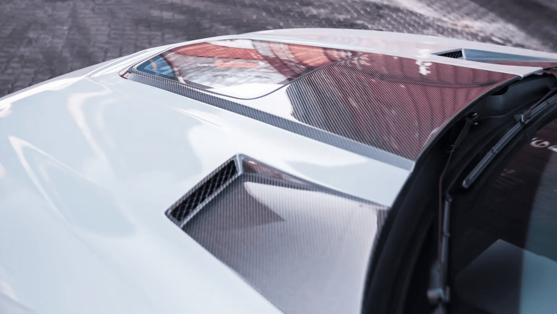 AUDI A6 S6 RS6 C7 C7.5 IMP Style Glass Vented Hood Bonnet 2013-2018 Kazento Carbon Parts Carbon Fiber S6-HOOD-XSJ-CF