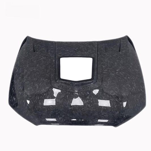 AUDI A6 S6 RS6 C7 C7.5 IMP Style Glass Vented Hood Bonnet 2013-2018 Kazento Carbon Parts Carbon Fiber S6-HOOD-XSJ-CF