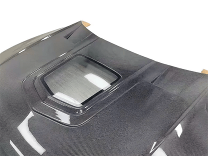 AUDI A6 S6 RS6 C7 C7.5 IMP Style Glass Vented Hood Bonnet 2013-2018 Kazento Carbon Parts Carbon Fiber S6-HOOD-XSJ-CF