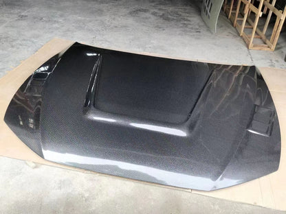 AUDI A6 S6 RS6 C8 Front Vented Bonnet Hood 2019-2025 Kazento Carbon Parts Carbon Fiber RS6-HOOD-LN-CF