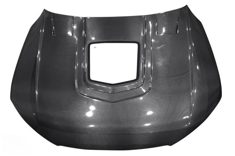 AUDI A7 S7 RS7 C7 Front Vented Hood Bonnet With Glass 2014-2017 Kazento Carbon Parts